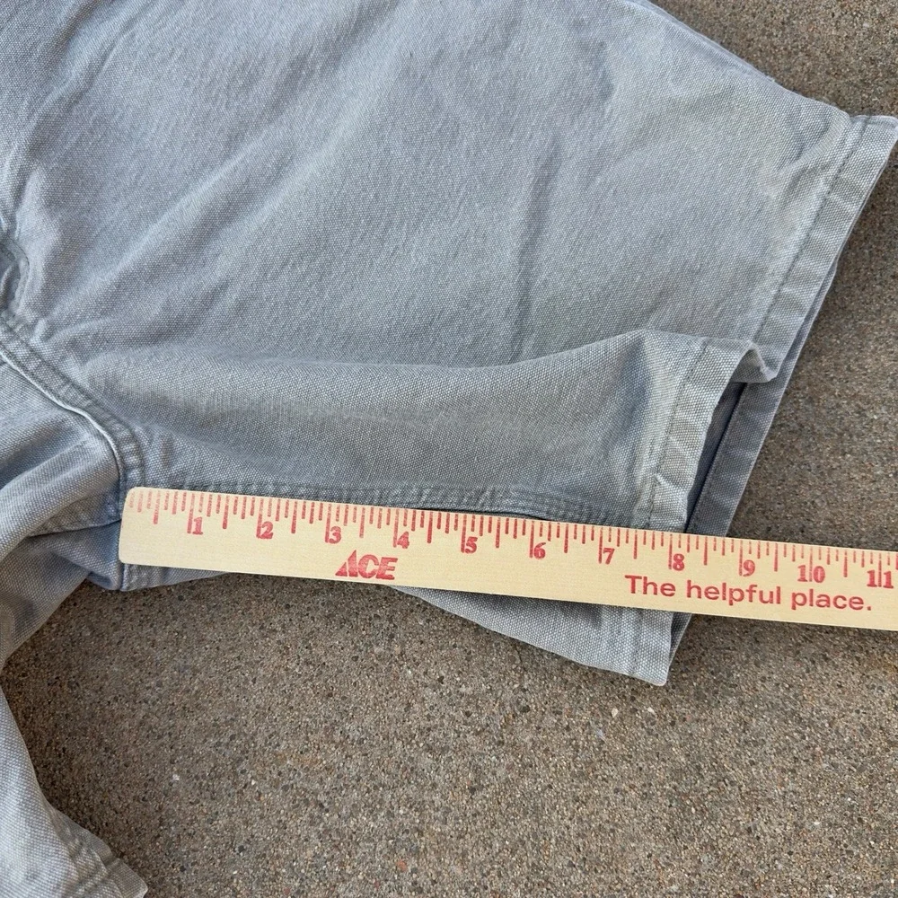 VTG Carhartt B25 DES Duck Canvas Carpenter Cargo Beige Shorts Men's Size 30 (28)
